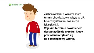 Termin obowiązkowej wizyty w urzędzie pracy a zwolnienie lekarskie L4 [upl. by Scharaga]