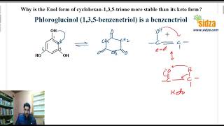 Why enol form of cyclohexane135trione is more stable than its enol form [upl. by Ydor]