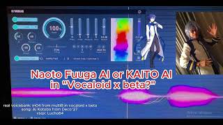 KAITO AI or NAOTO FUUGA AI VOCALOID βSTUDIO has suspicious voices [upl. by Papke]