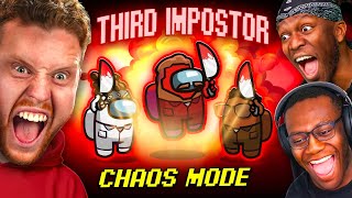 SIDEMEN AMONG US CHAOS MODE BUT THERE’S A THIRD IMPOSTER ROLE [upl. by Prochoras]