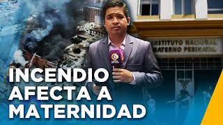 Incendio en Cercado de Lima afecta a Maternidad y a vecinos quotUna humareda densa y tóxicaquot [upl. by Manda]