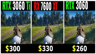 RX 7600 XT vs RTX 3060 Ti vs RTX 3060  Test in 20 games at 1080P 1440P 4K [upl. by Yoong]