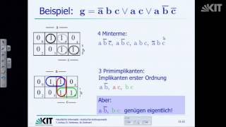 12 Minimierungsverfahren KVDiagramm Disjunktive Minimalverfahren AirbagSteuerung [upl. by Collette]