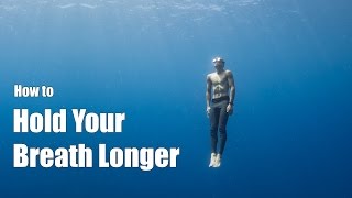 How to Hold Your Breath Longer a freediving tutorial from a professional freediver [upl. by Eelano942]