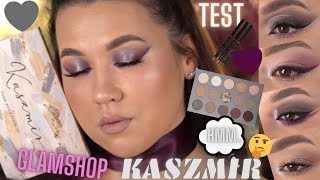 TEST  KASZMIR 🤍  GLAMSHOP  5 MAKIJAŻY  TESTUJE WSZYSTKIE CIENIE na różnych bazach [upl. by Rojas]