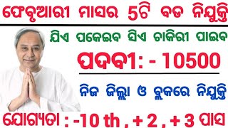 February Month Top Odisha Government Jobs 2024  Odisha Govt Jobs Recruitment 2024 [upl. by Ewell]