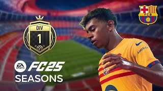 FC BARCELONA AT PEAK DIV1 GAMEPLAYEA FC 25  PS5 GAMEPLAY [upl. by Nojid234]