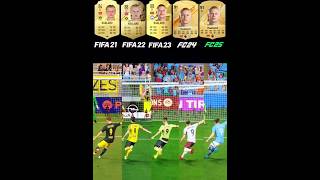 Evolution Of Haaland  Penalty Kicks From FIFA 21 To FC 25 penaltykick shorts erlinghaaland [upl. by Anaiviv908]