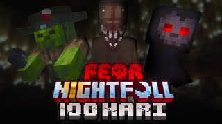 100 Hari Di Minecraft Hardcore Fear Nightfall Part 1 [upl. by Allebara]