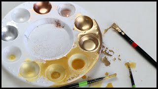 Edible Gold Paint amp Edible Silver Paint  How to Make [upl. by Iroc]