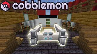 I BUILT a POKEMON CENTER in COBBLEMON Minecraft [upl. by Nnayllas]