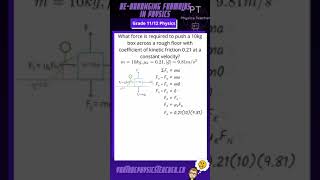 Solving Equations  Physics Formula  Part 3 Kinetic Friction [upl. by Ahsilif]