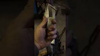 Tactical blade in the works bladesmith knifemaker bladework handmade tactical tacticalgear [upl. by Eirrem]