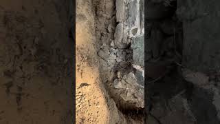 Fieldstone foundation repair [upl. by Aciretehs]