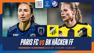 Paris FC vs BK Häcken  UEFA Women’s Champions League 202324 Matchday 1 Full Match [upl. by Asseral]