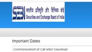 SEBI Officer Grade A Pre Exam 2024 Admit Cards available [upl. by Tranquada118]