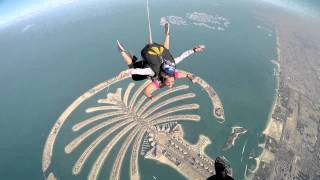 Amira Abidi first jump Skydive Dubai [upl. by Ardnahs617]