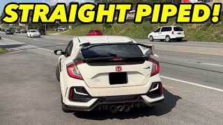 Straight Piped Honda Civic Type R 20L Turbo [upl. by Lisab]