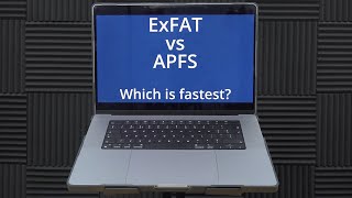 ExFAT VS APFS  Which is the fastest Mac disk format using Apple Silicon on a MacBook Pro M1 Max [upl. by Atinyl]