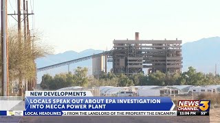 Locals speak out about EPA investigation into Mecca power plant over alleged violations [upl. by Nohcim787]