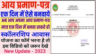 एक दिन में आय प्रमाणपत्र कैसे बनाये  एक दिन में आय प्रमाणपत्र कैसे बनवाये  MP Income Certificate [upl. by Skelton265]