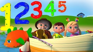 12345 ONCE I CAUGHT A FISH ALIVE  NUMBERS SONGS  NURSERY RHYME BY SMARTBABYSONGS [upl. by Fishback]