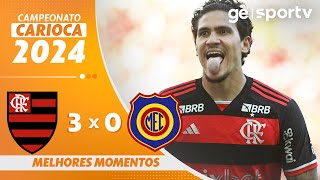 FLAMENGO 3 X 0 MADUREIRA  MELHORES MOMENTOS  CAMPEONATO CARIOCA 2024  geglobo [upl. by Akehsay]