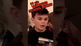 11 year old terrifies School Board with… 🤯😡 shorts [upl. by Thebazile]