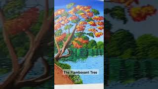 quotThe Flamboyant Tree quot Acrylic painting art shorts acrylicpainting 🎨 [upl. by Seve]