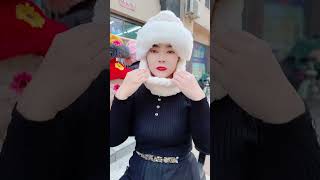 A white cotton hat will be adorable and keep you warm in cold weather shortvideo viralvideo [upl. by Key]