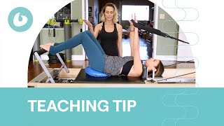 Correct Lumbar Overextension  Teaching Tip [upl. by Blount]