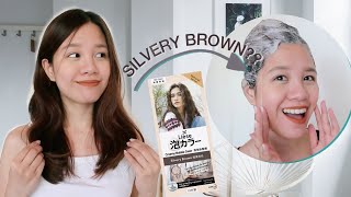 Liese Silvery Brown DIY Creamy Bubble Hair Color Review PH [upl. by Nor]