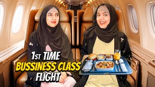 First Time Bussiness Class Flight Ka Travel🤩✈️Landed In Saudi Arabia🇸🇦Sistrology [upl. by Amuh]