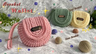 CROCHET WALLET  How to Crochet OREO Bag 🍪🍪  Crochet Circle Bag Tutorial  Crochet Tambourine Bag [upl. by Alleahcim]