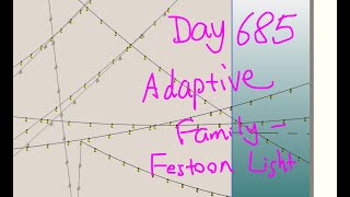 Revit Exercise Day 685 Adaptive Family  Festoon Light [upl. by Adaran]