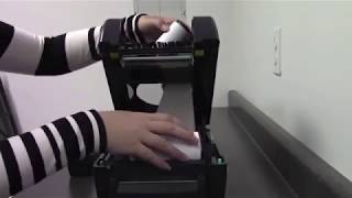 TSC TTP247TTP345 Label printer Ribbon InstallationHow to Install Ribbon Ink [upl. by Annaeoj]