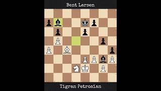 Tigran Petrosian vs Bent Larsen  Tilburg Netherlands 1981 [upl. by Melli984]