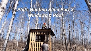 Pallet Cabin  Pallet Platform Blind Part 3  E226 floor window roof [upl. by Hedy685]