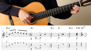 Dindi TAB Simple Fingerstyle Guitar  AC Jobim [upl. by Procora703]