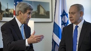 Kerry calls for end to incitement as he meets Israels Netanyahu [upl. by Daffi]