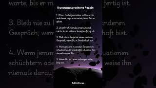 5 unausgesprochene Regeln darkpsychologymotivation facts [upl. by Godliman]