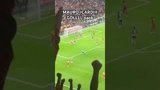 MAUROOO ICARDIIII TRİBÜN ÇEKİM icardi gol paok galatasaray yunus osimhen avrupaligi futbol [upl. by Yovonnda477]