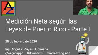 Medición Neta según las Leyes de Puerto Rico [upl. by Etnoled]