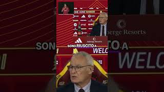 LA PRIMA CONFERENZA STAMPA DI CLAUDIO RANIERI 💛💖asroma [upl. by Kramnhoj733]