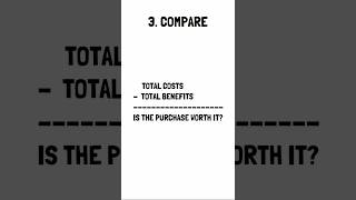 Cost Benefit Analysis financialgoals money finance [upl. by Neva]