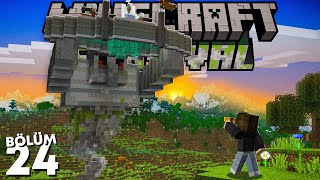 Demir Farmının DEVASA Taş Golem Heykeli  Minecraft Survival 24 [upl. by Earezed]