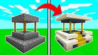 Minecraft Tutorial How To Transform a Village Well Into A Modern Well [upl. by Willock]