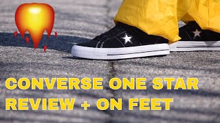 CONVERSE ONE STAR REVIEW  ON FEET [upl. by Os]