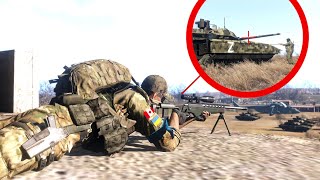 Canadian Sniper Team Captures Ru Super Tank  ARMA 3 Military Simulation [upl. by Uile]