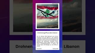 Drohnenangriff aus dem Libanon  Wochenbericht 1420102024 [upl. by Asseniv408]